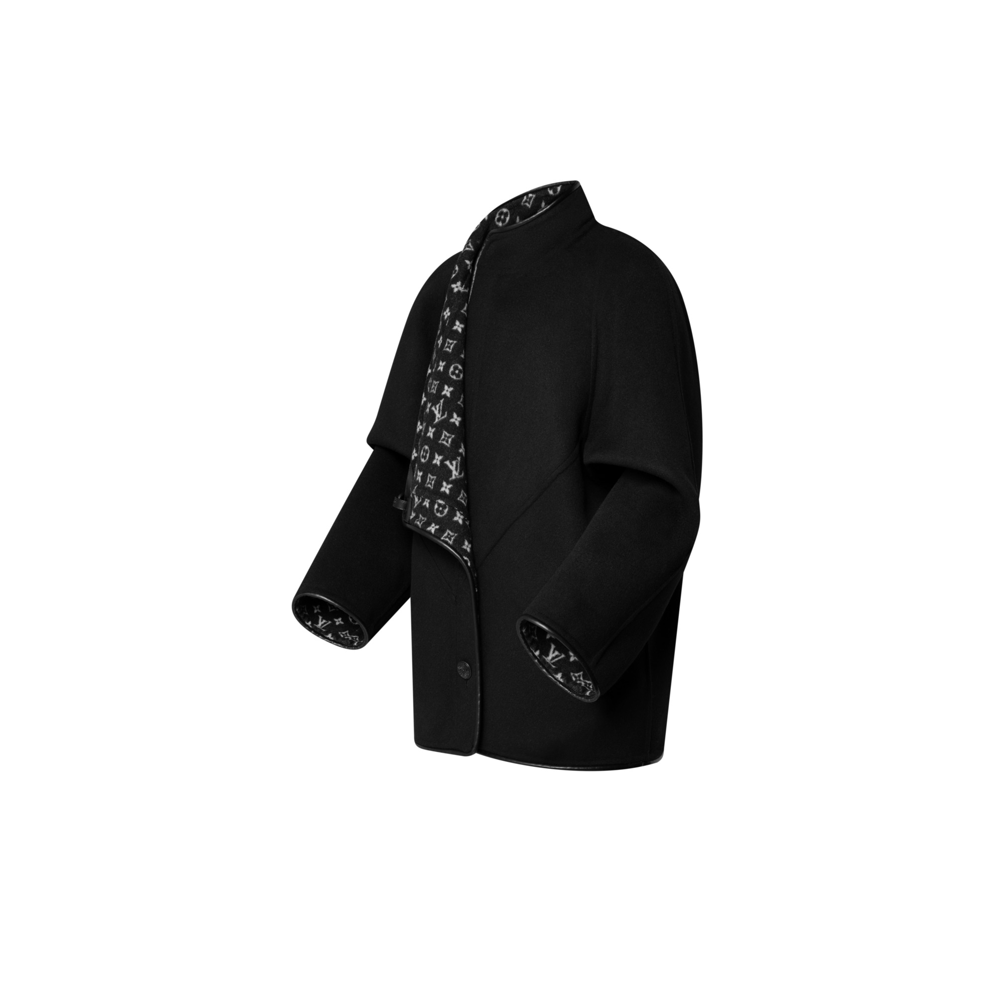 Double Face Clip Front Coat - 2