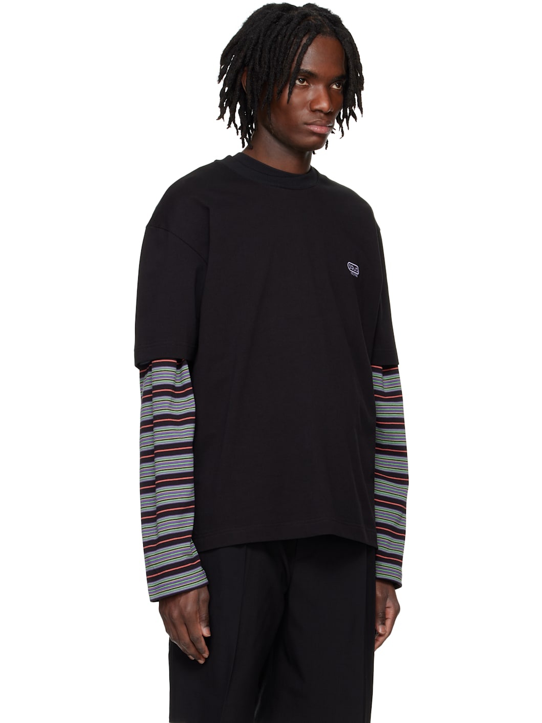 Black Embroidered Logo T-shirt - 2
