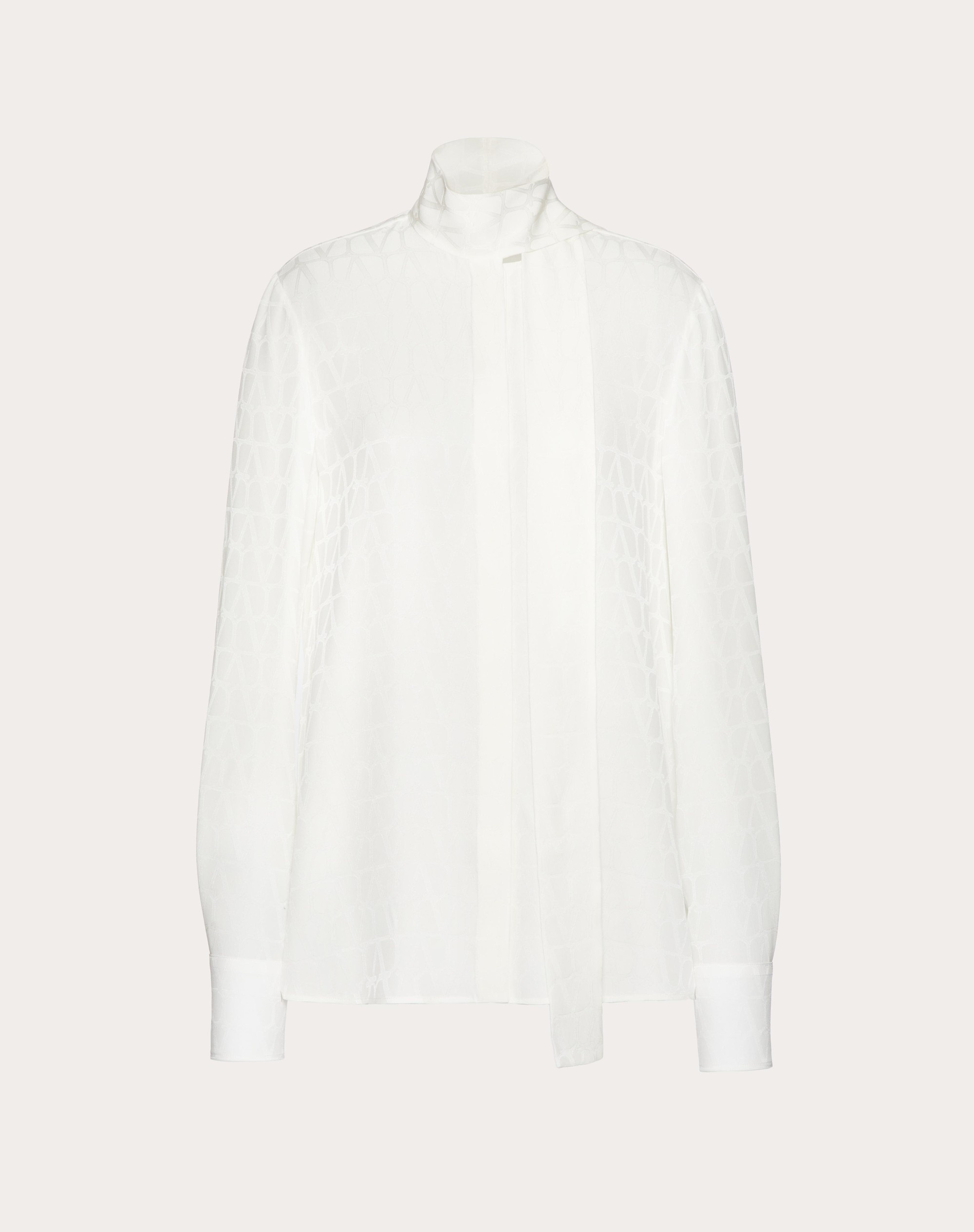 TOILE ICONOGRAPHE SILK JACQUARD BLOUSE - 1