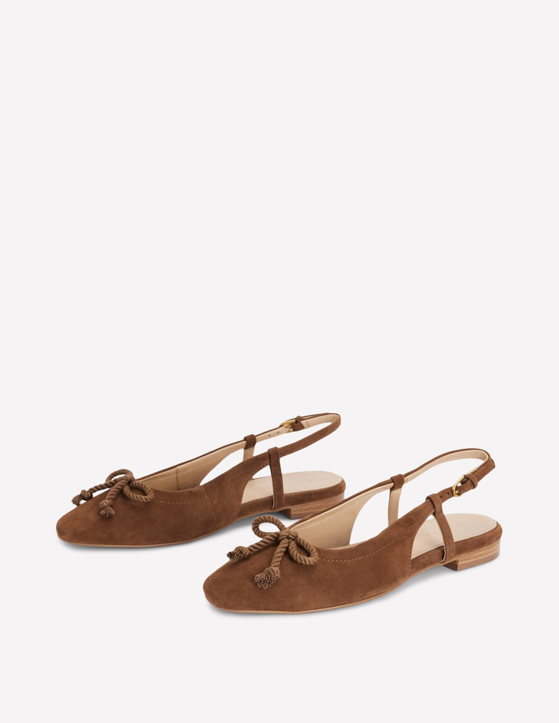Easy Slingback Flats-Raw Umber 3
