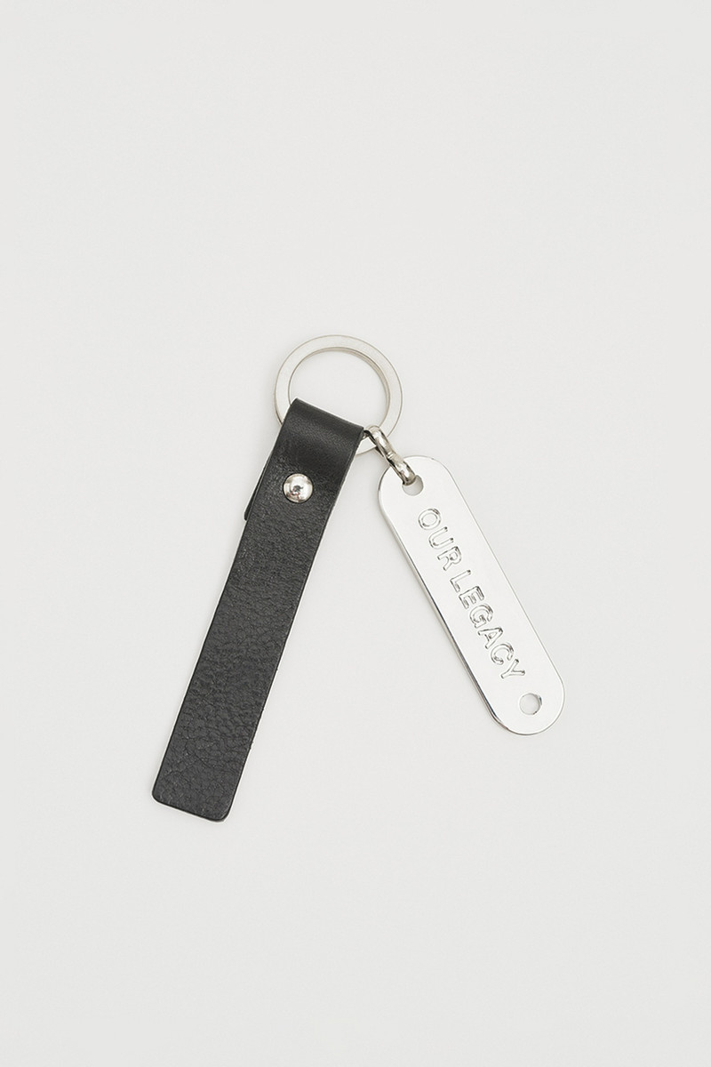 Ring Keyring Grizzly Black Leather 1