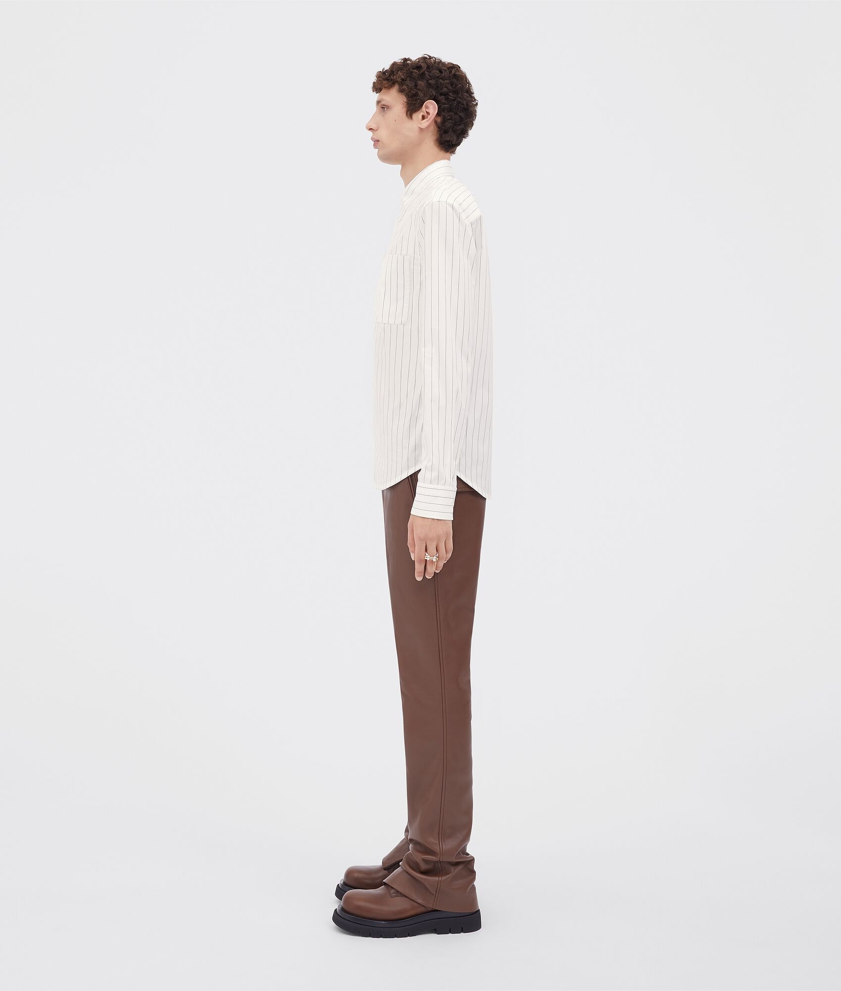 pinstripe cotton poplin shirt - 2