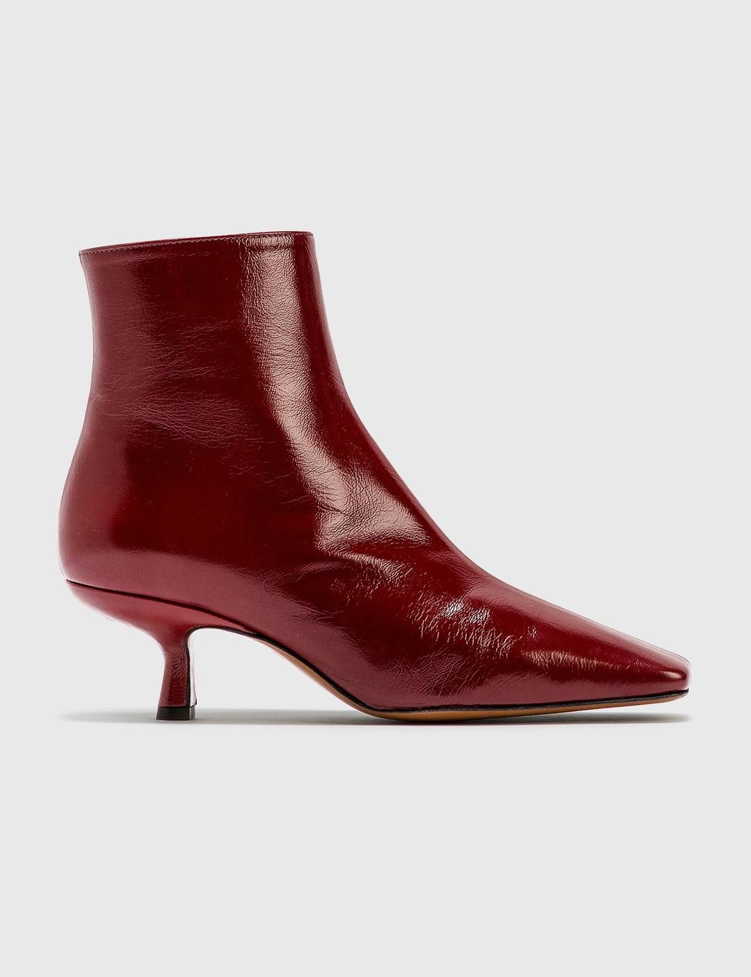 Lange Bordeaux Creased Leather Boots - 2