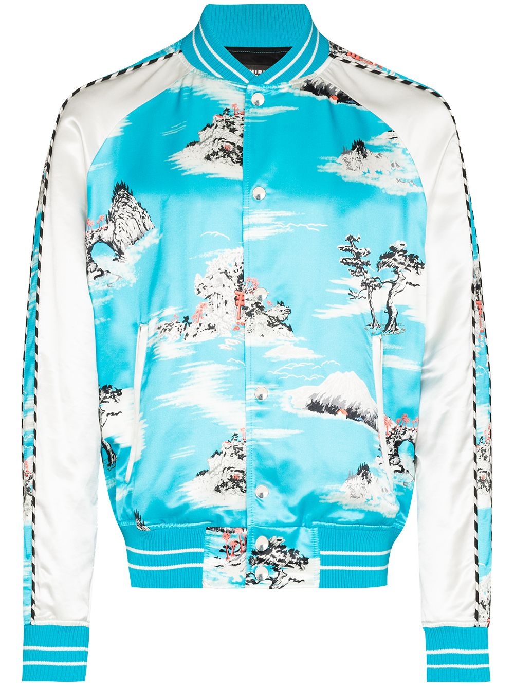 Aloha print bomber jacket - 1