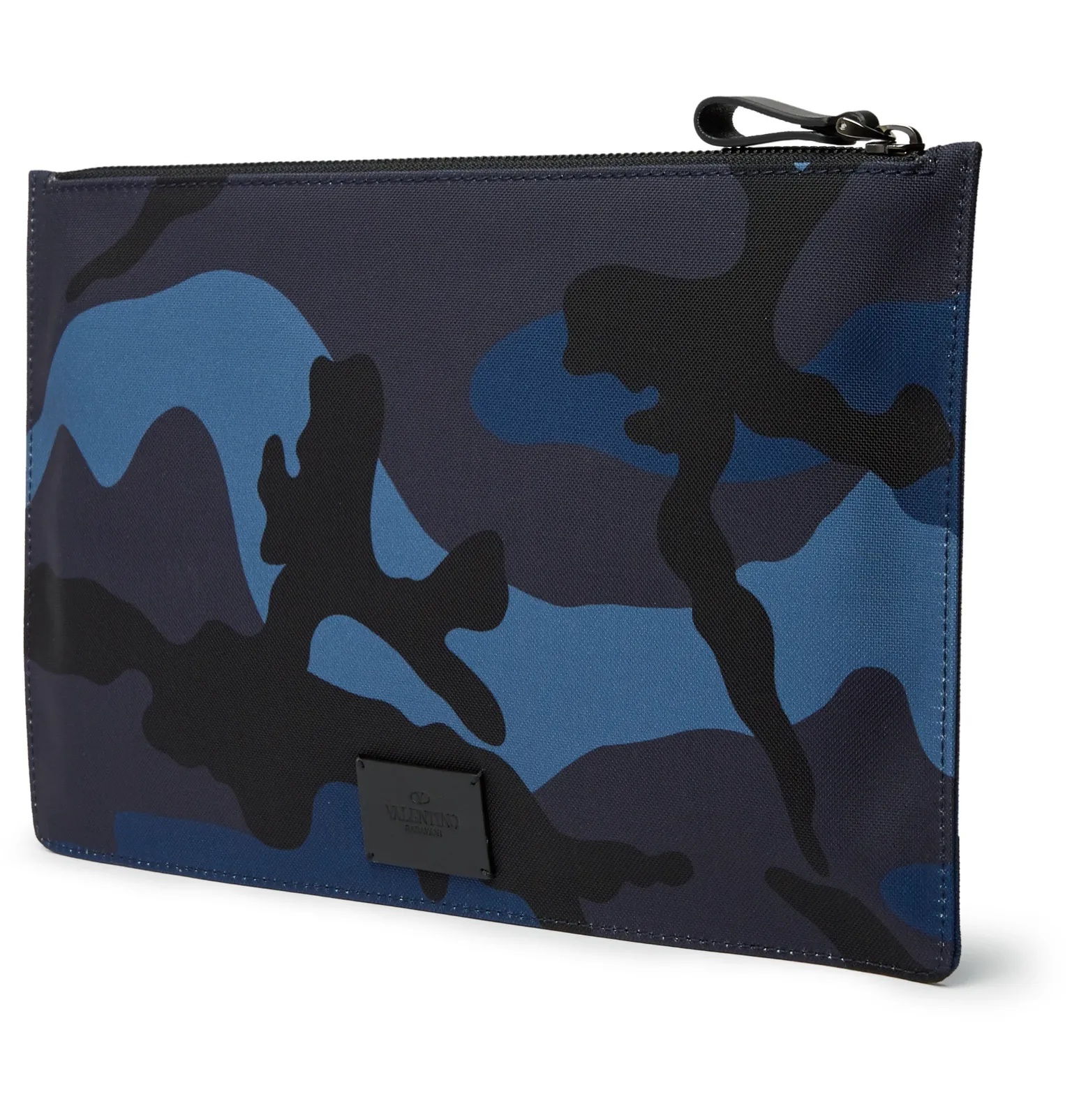 Valentino Garavani Logo-Appliquéd Camouflage-Print Canvas Pouch - 4