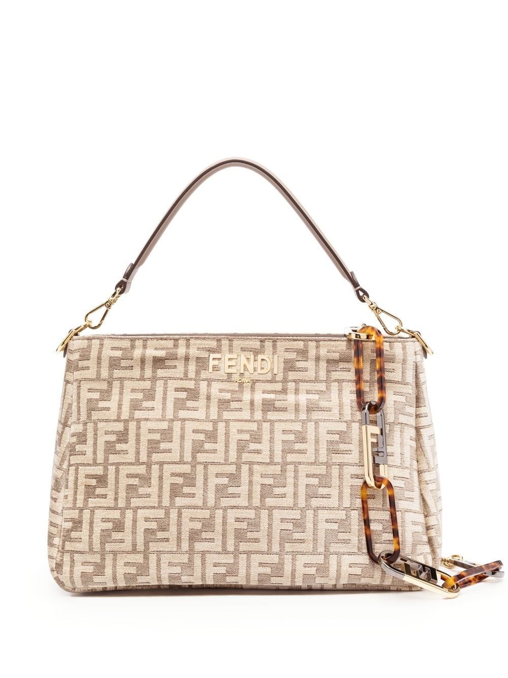 O'Lock monogram-jacquard shoulder bag - 1