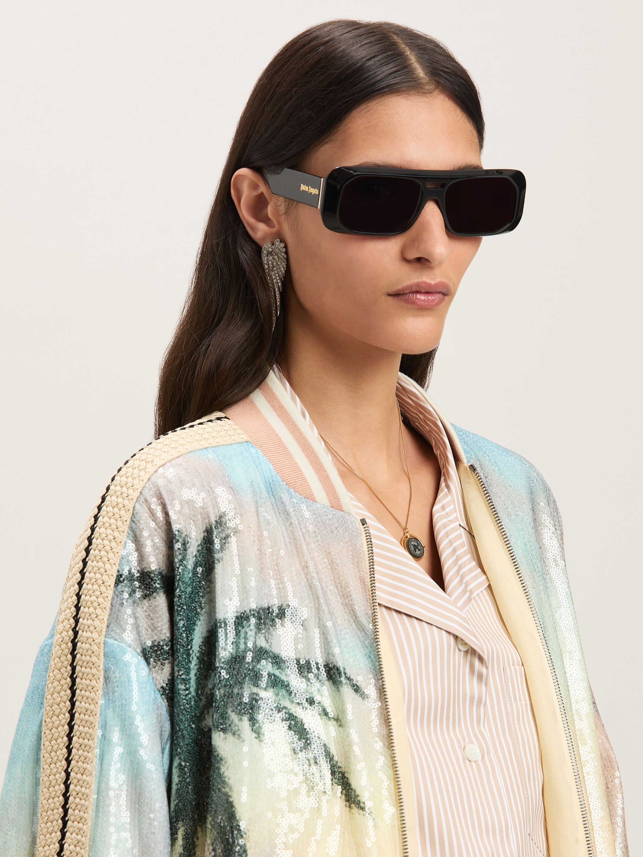 Sunrise palm sequins bomber - 6