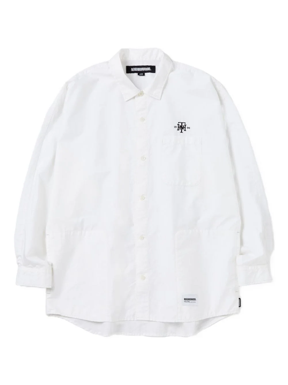 Trad logo-embroidered shirt - 1
