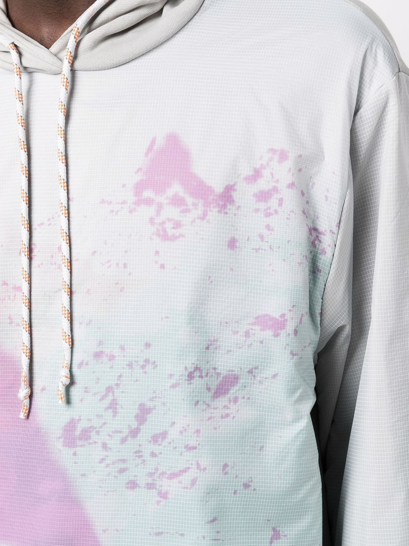 abstract-print cotton hoodie 5
