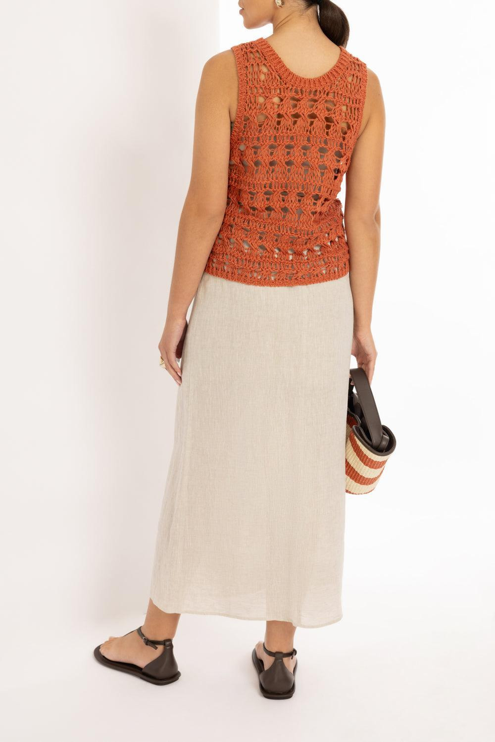 Open Work Knit Vest - 4