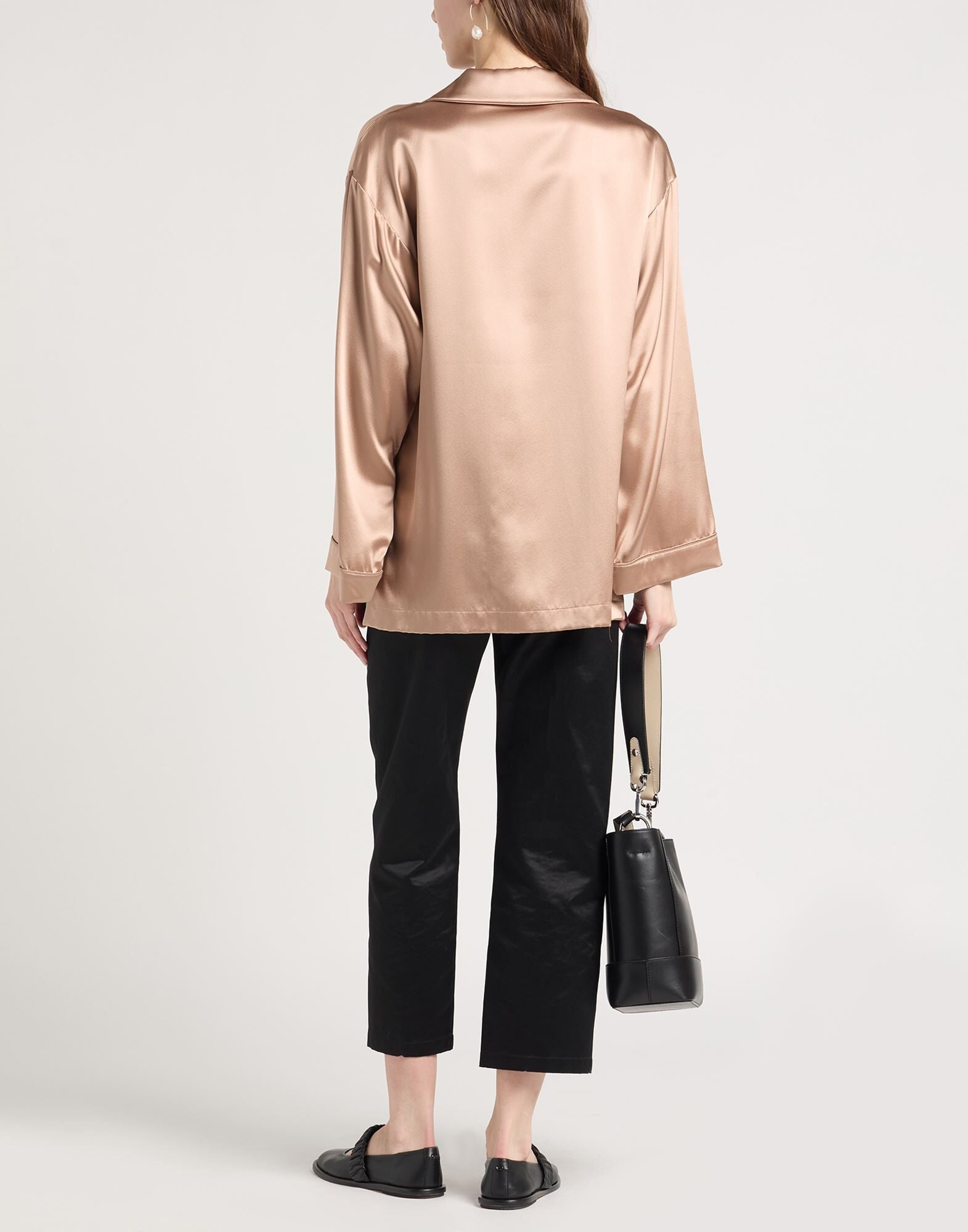 Light brown Women's Silk Shirts & Blouses - 4
