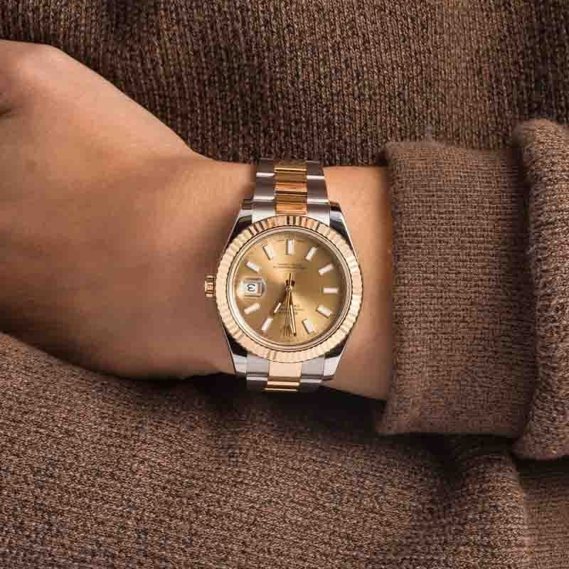 Pre-owned Rolex Datejust II Ref 116333 Champagne Dial - 5