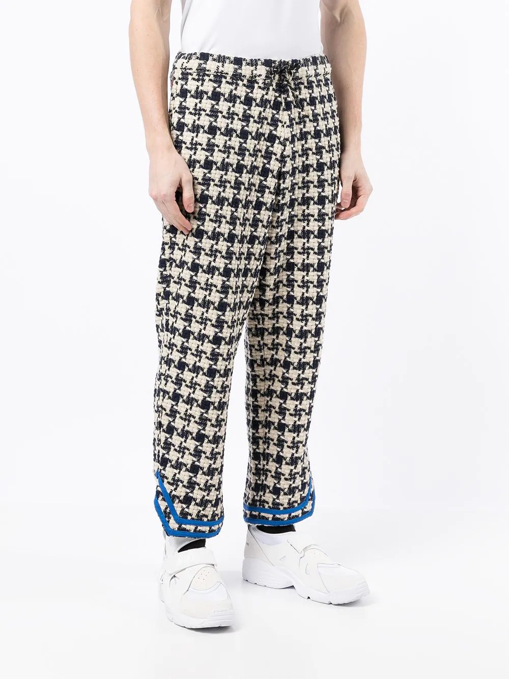 Baseball plaid-print track pants - 3