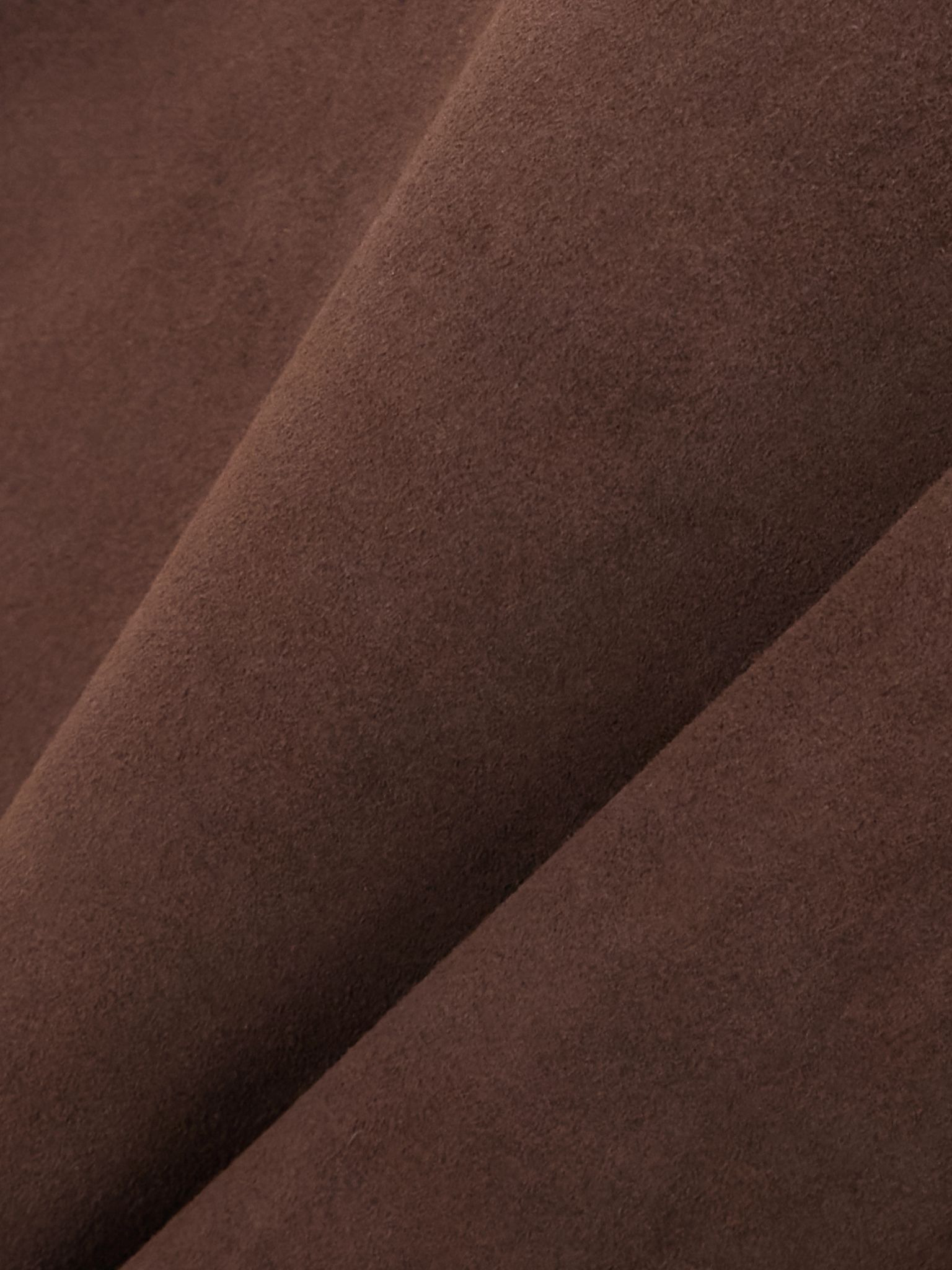 Cropped suede barrel-leg pants Brown - 5