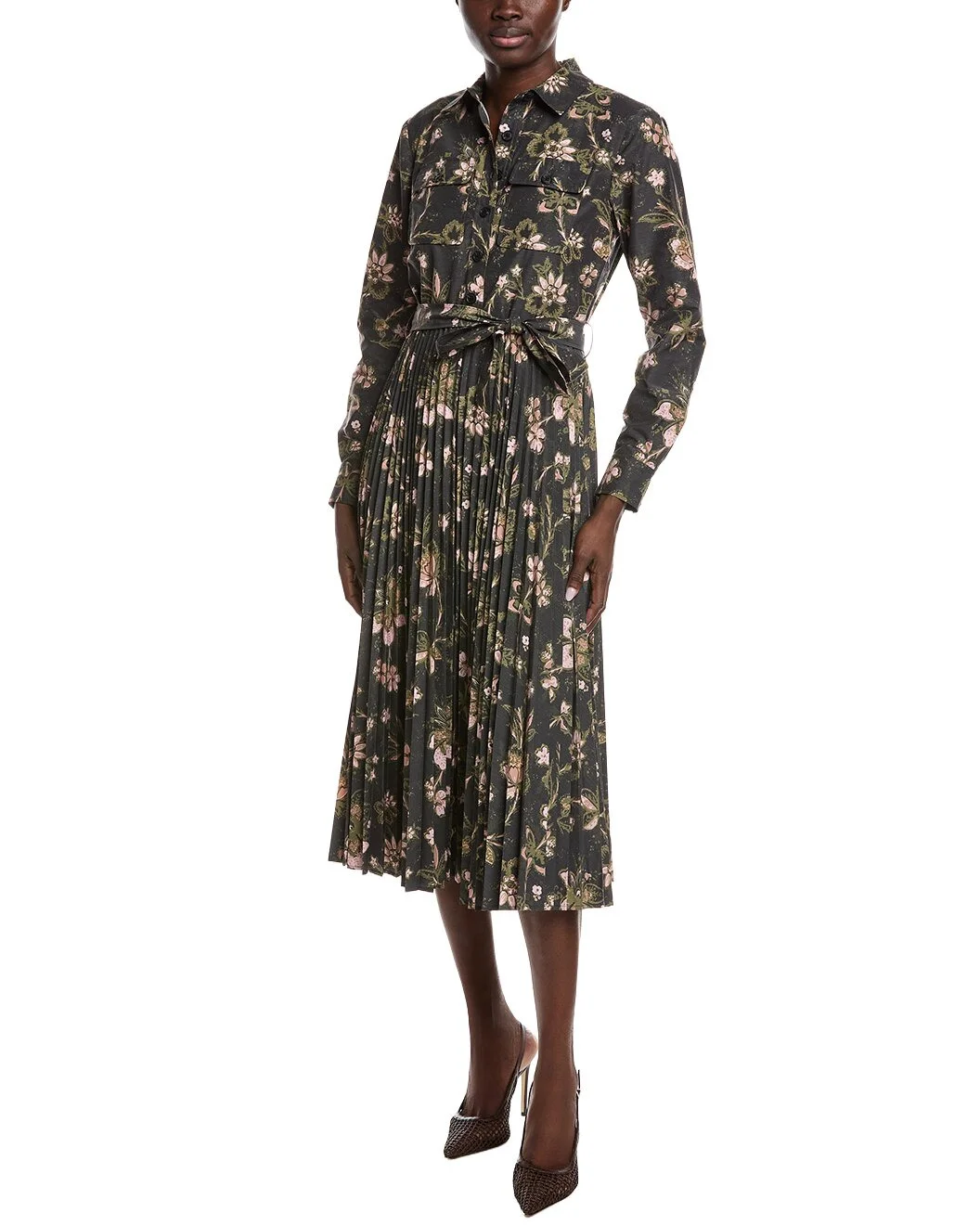 Derek Lam 10 Crosby Kenza Pleated Midi Dress - 1