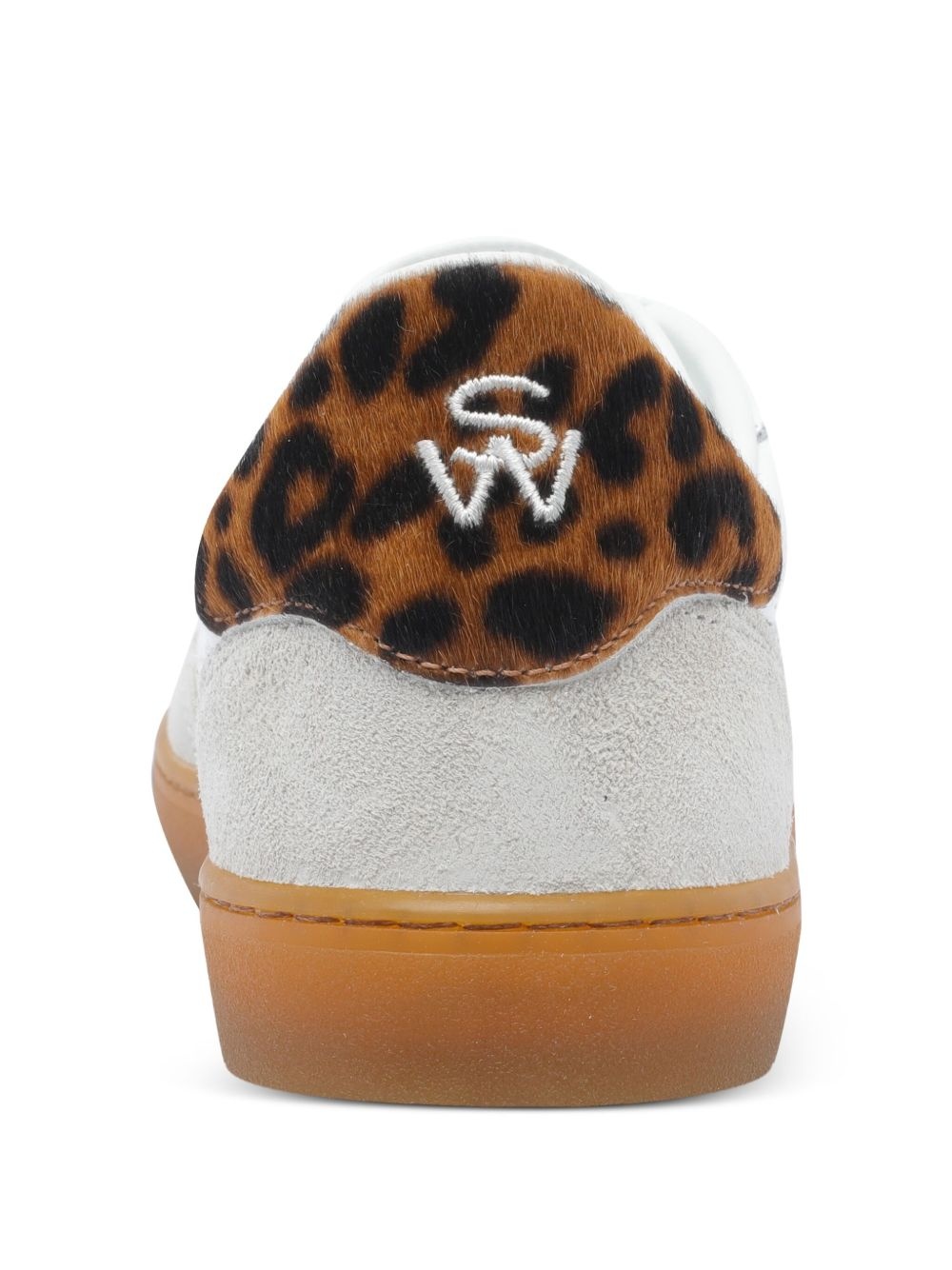 leopard-print leather sneakers - 4