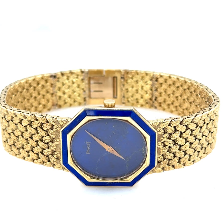 Pre-owned Piaget Vintage Hand Wind Blue Dial Ladies Watch 9341-D2 - 5