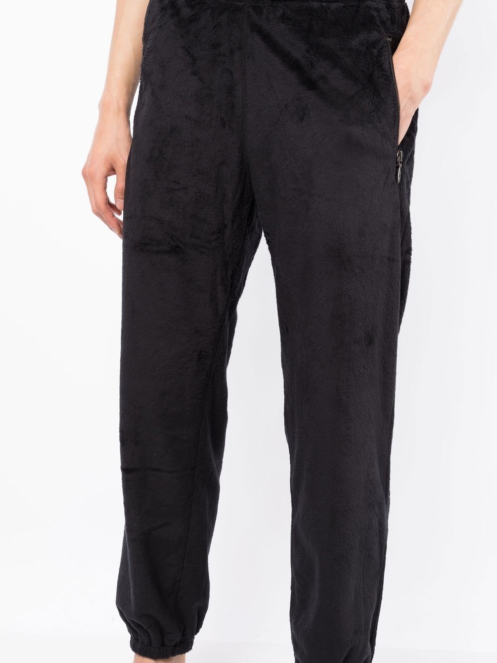 textured-finish track pants - 5