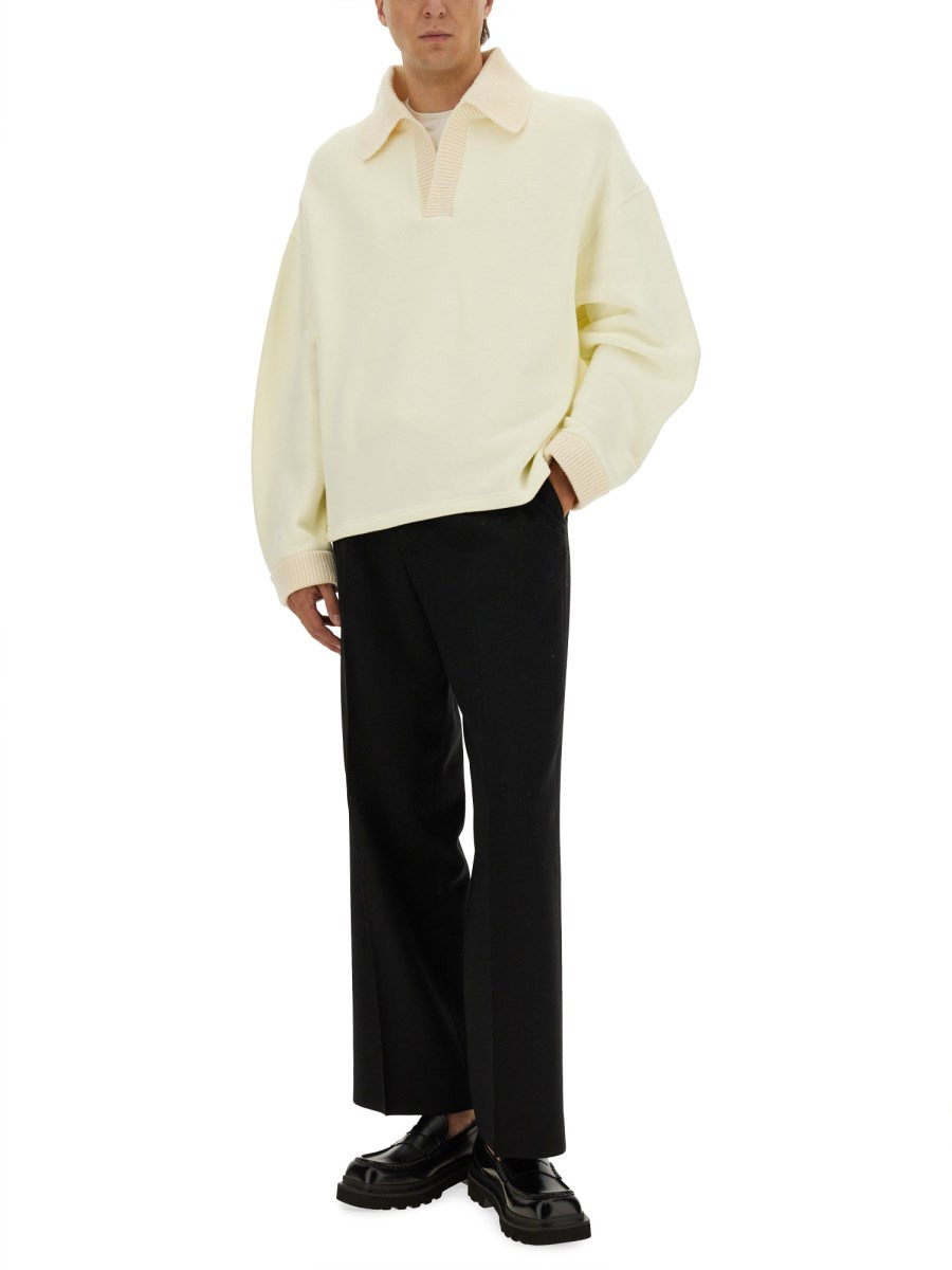 LONG SLEEVE "STITCH" POLO SHIRT - 2