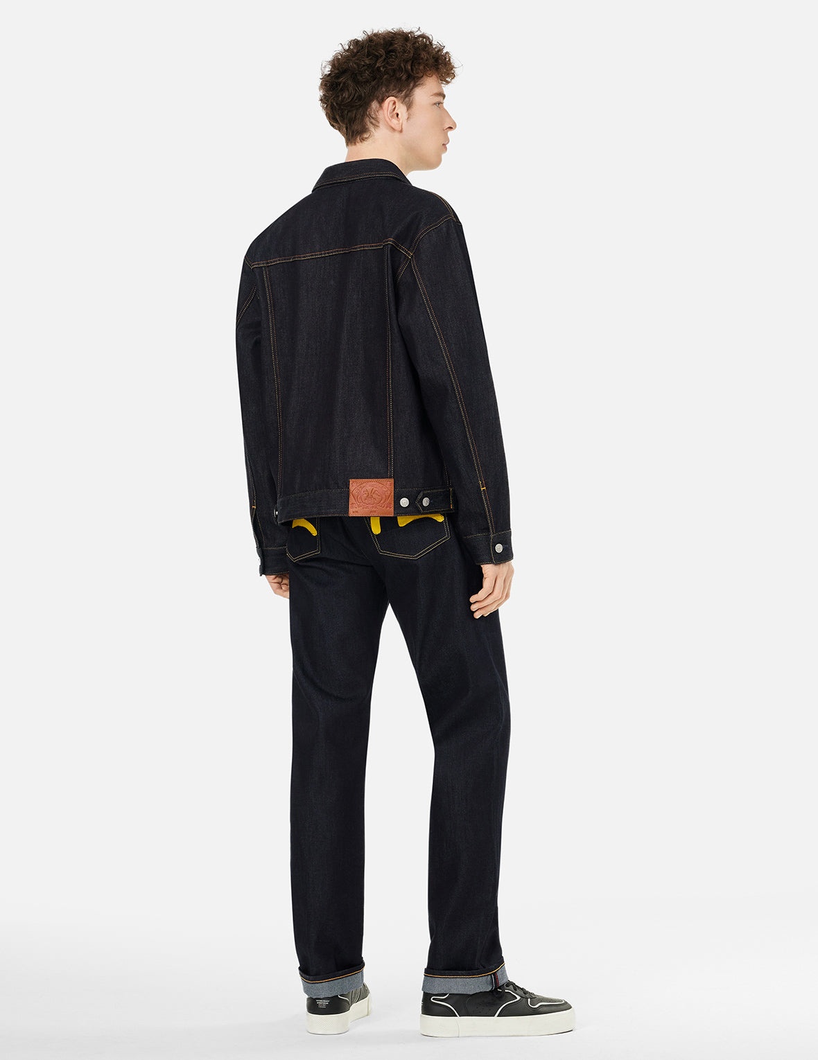 Yellow Seagull Print Regular Fit Jeans #2000 - 4