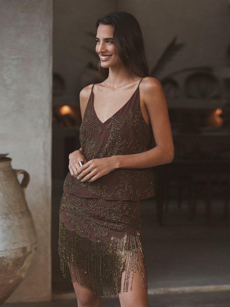 Eulla Embellished Mini Skirt 10