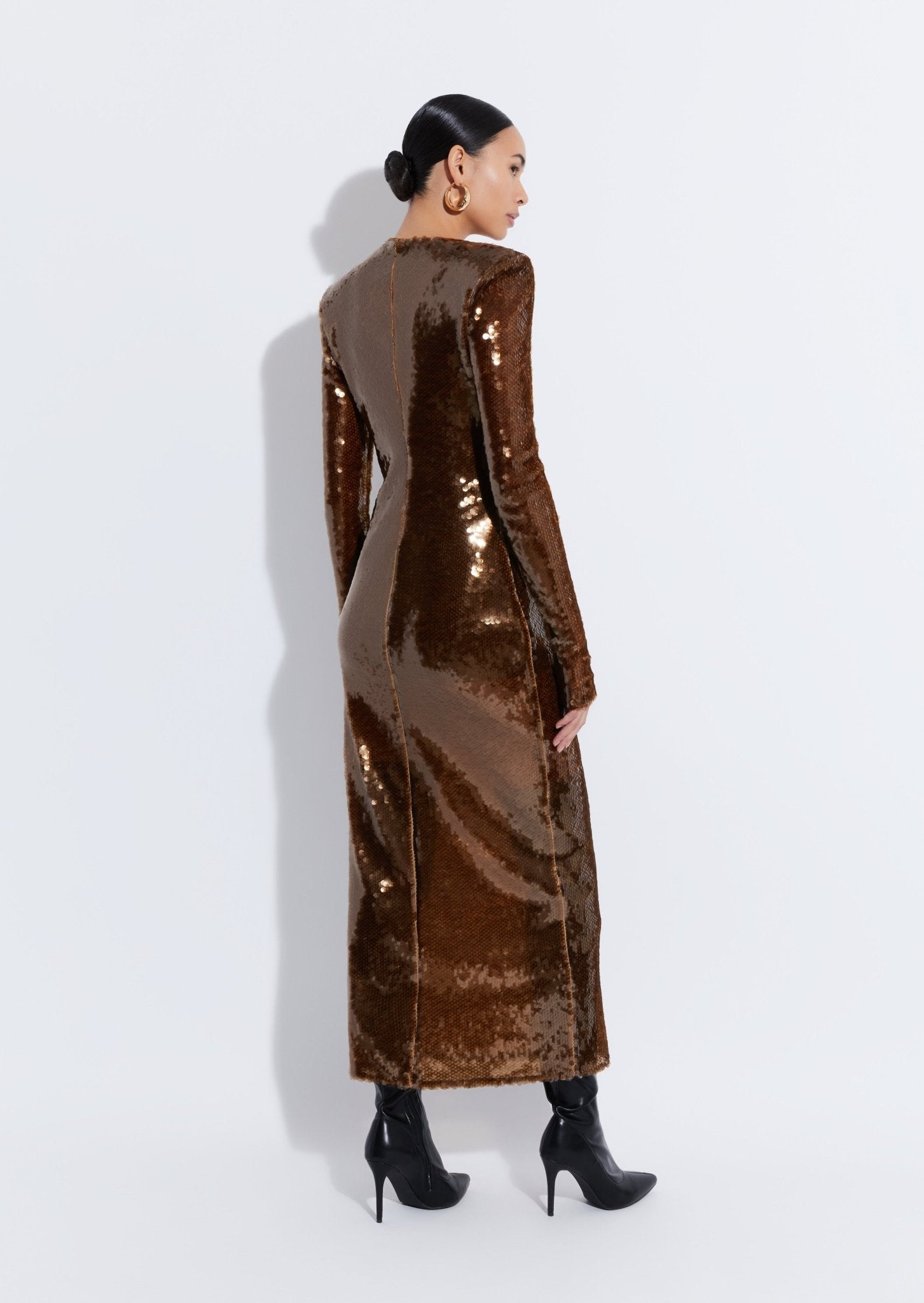 Sequin Midi Dress - 3