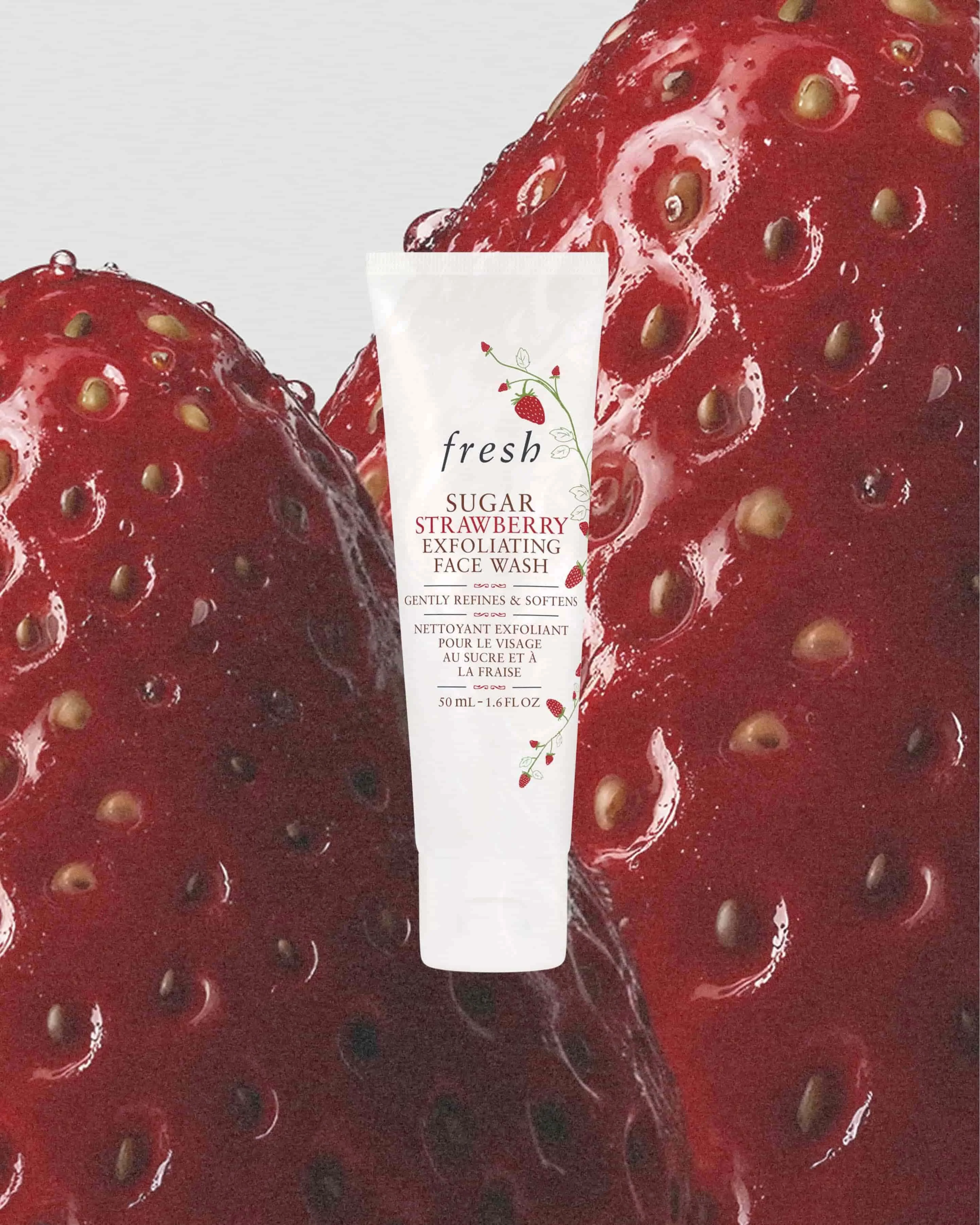 sugar strawberry exfoliating face wash - 1