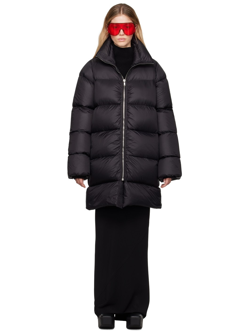 Black Porterville Turtle Down Coat - 1