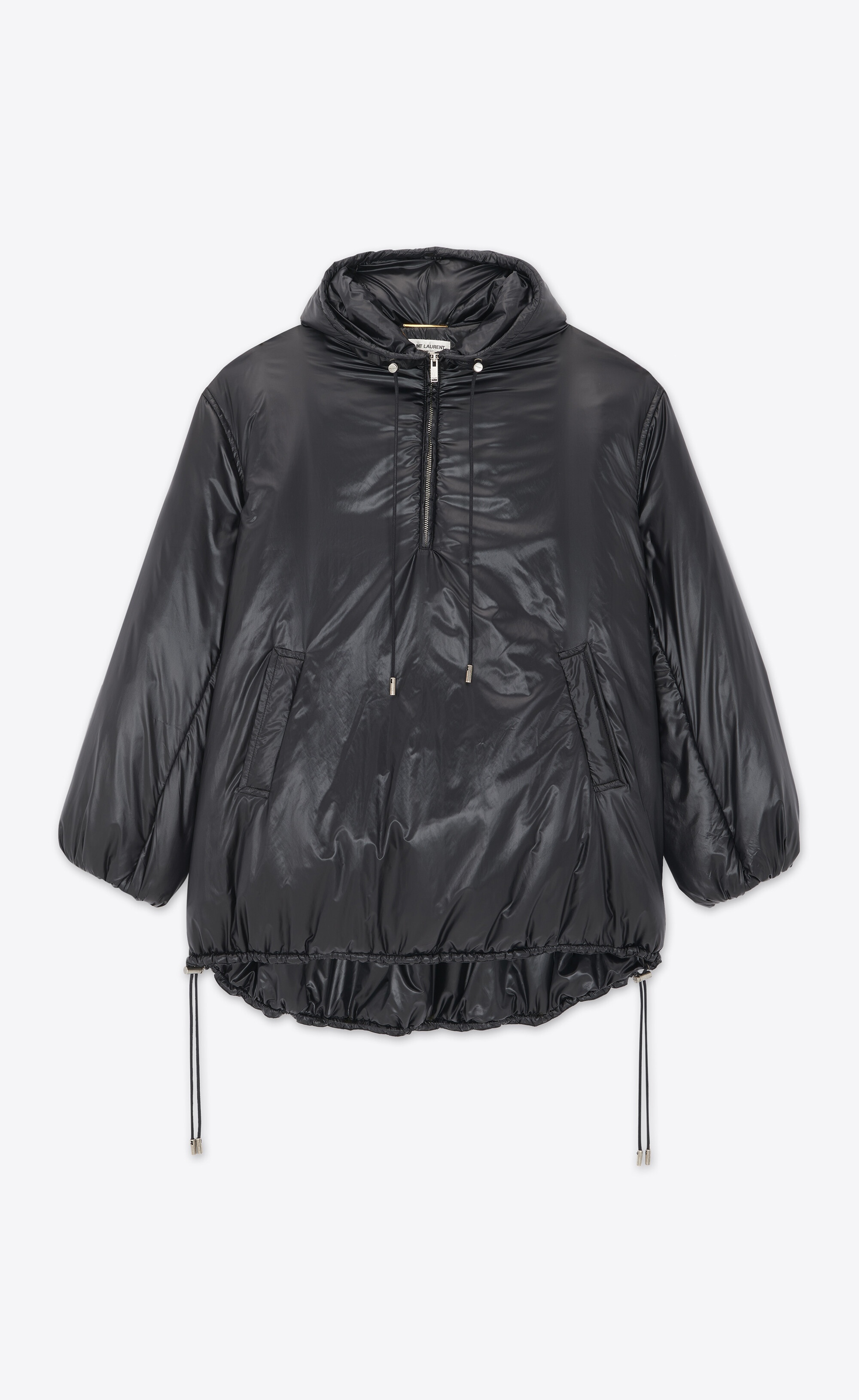 SAINT LAURENT cassandre anorak in nylon - 758264Y5F651000 | REVERSIBLE