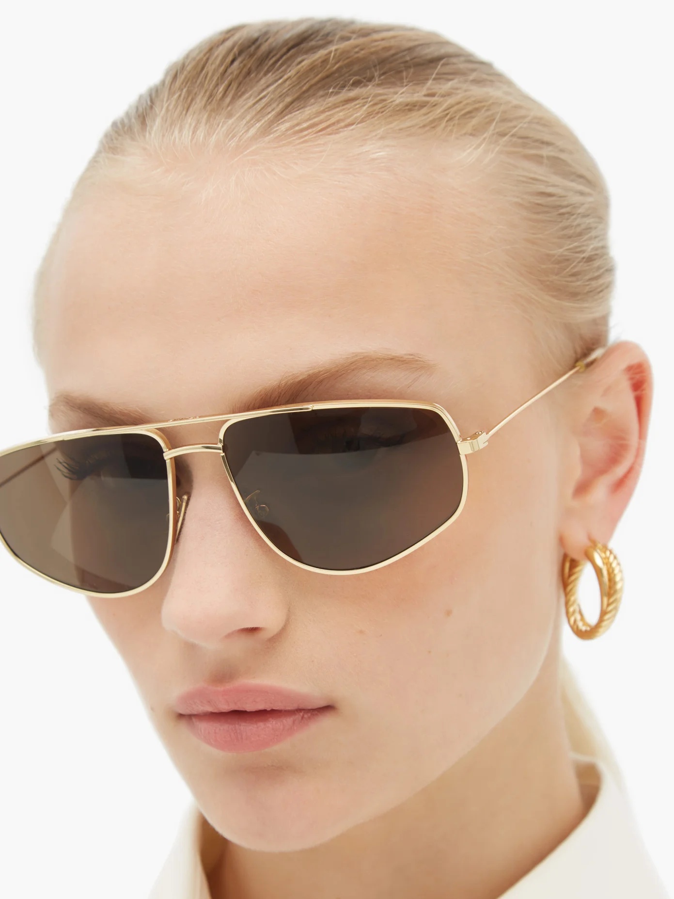 Aviator metal sunglasses - 3