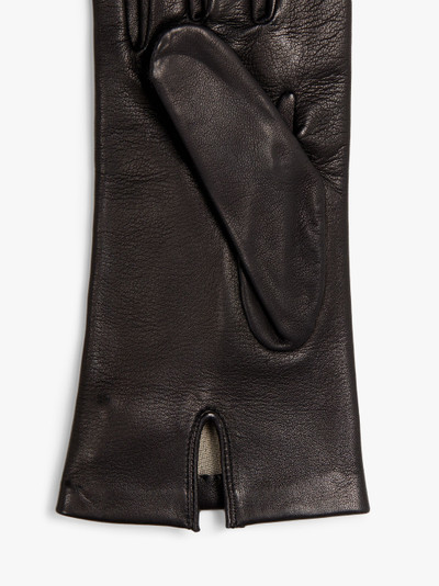 Mackintosh BLACK HAIRSHEEP LEATHER SILK LINED GLOVES outlook