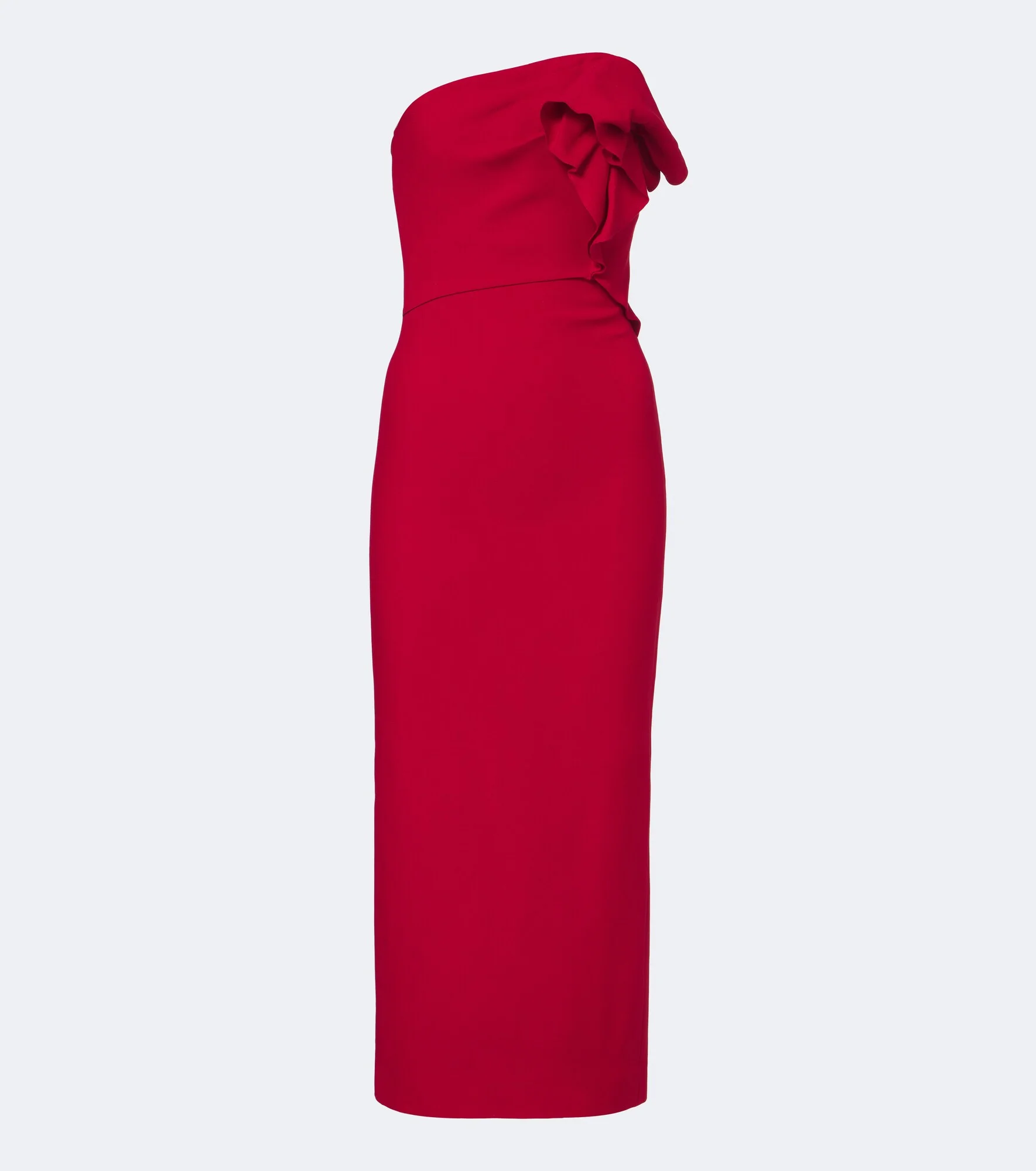 Draped wool and silk corset dress - 1