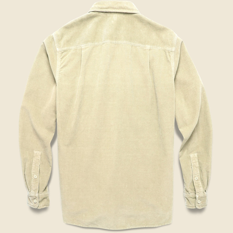 ALEX MILL Popover Cord Shirt - Putty outlook