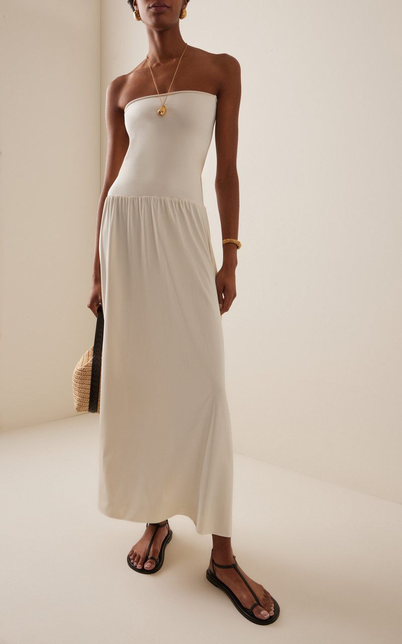 ERES Oda Jersey Cover-Up Maxi Dress ivory outlook