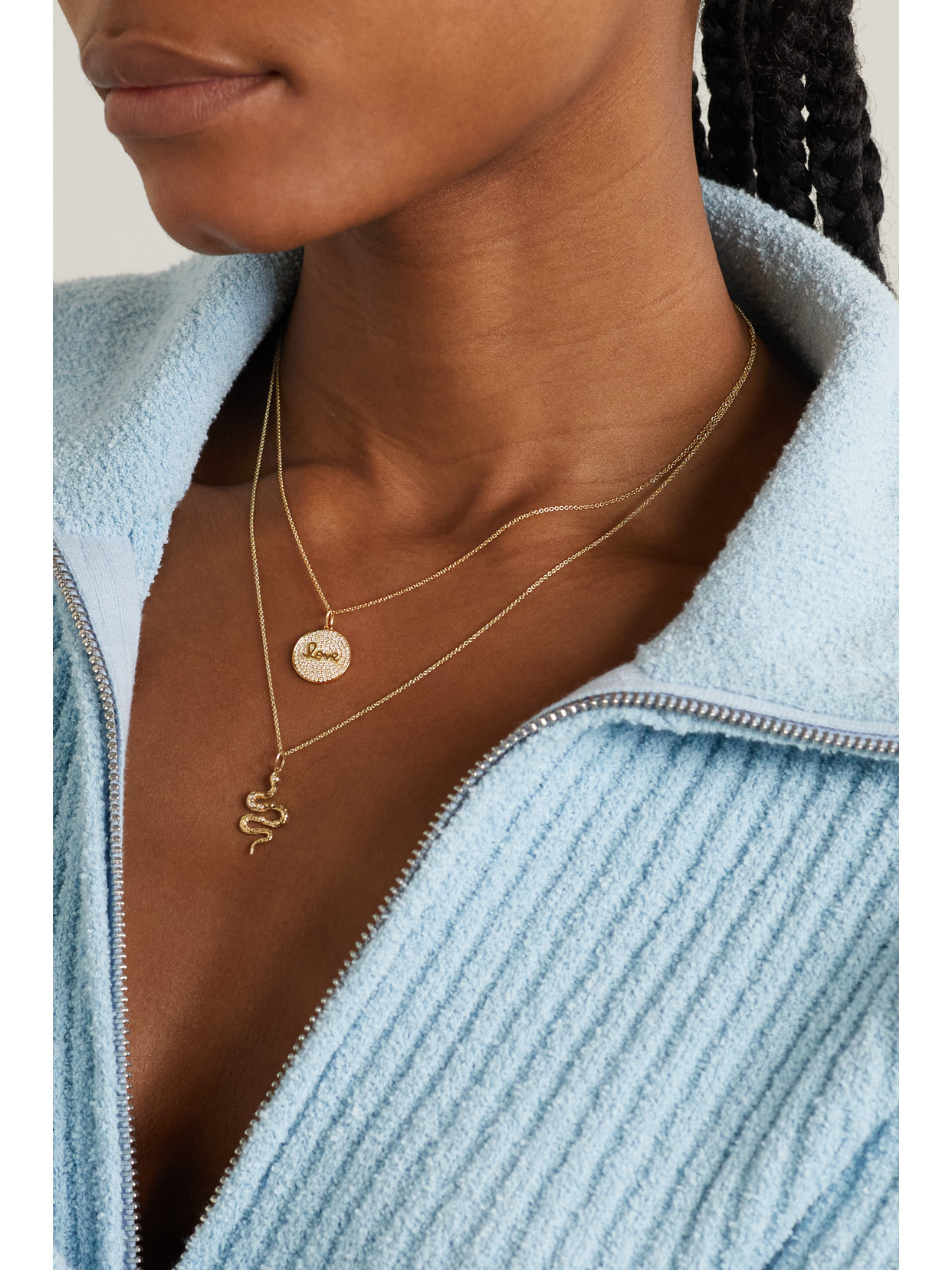 Love 14-karat Gold Diamond Necklace - 5