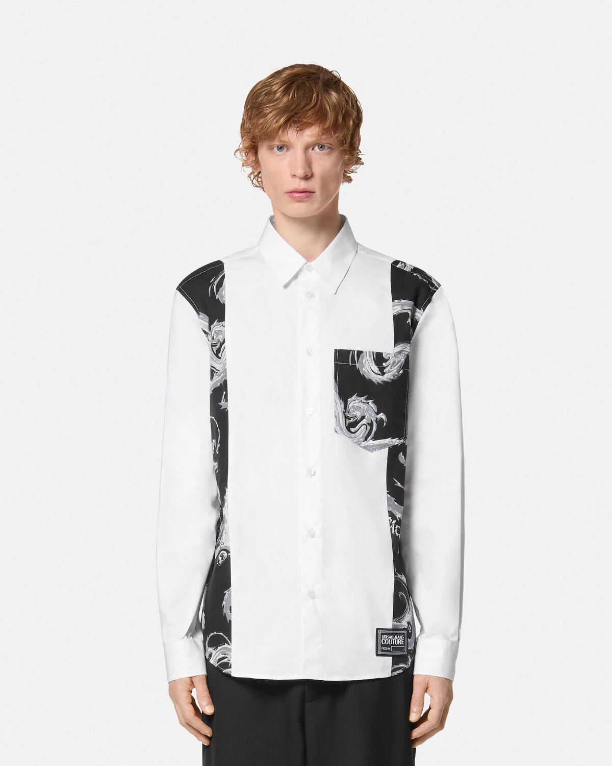 Chromo Couture Paneled Regular-Fit Shirt - 4