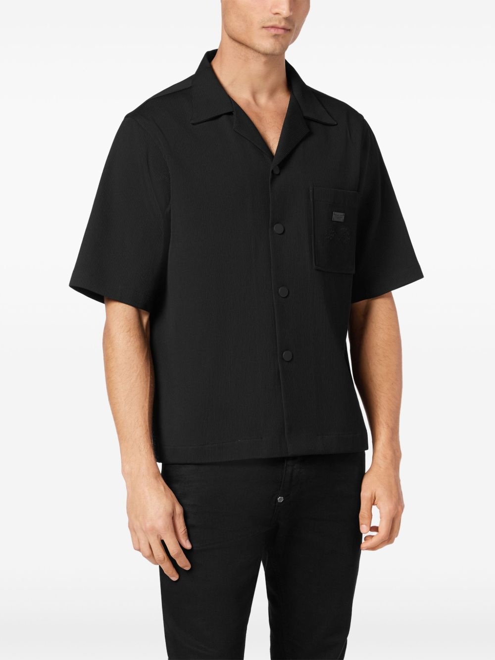 ribbed bowling shirt - 3