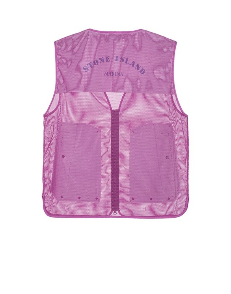 905X5 STONE ISLAND MARINA_ NYLON MESH / RIP STOP PRISMATICO MAGENTA 3