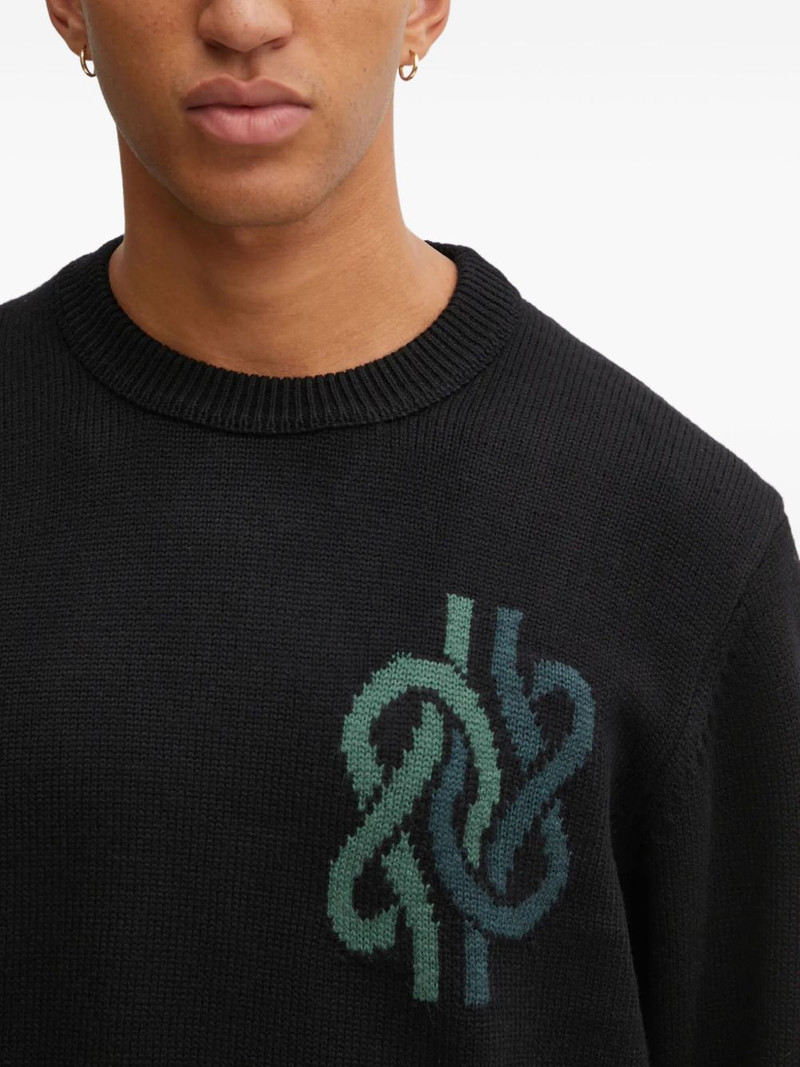 embroidered crew-neck sweater 4