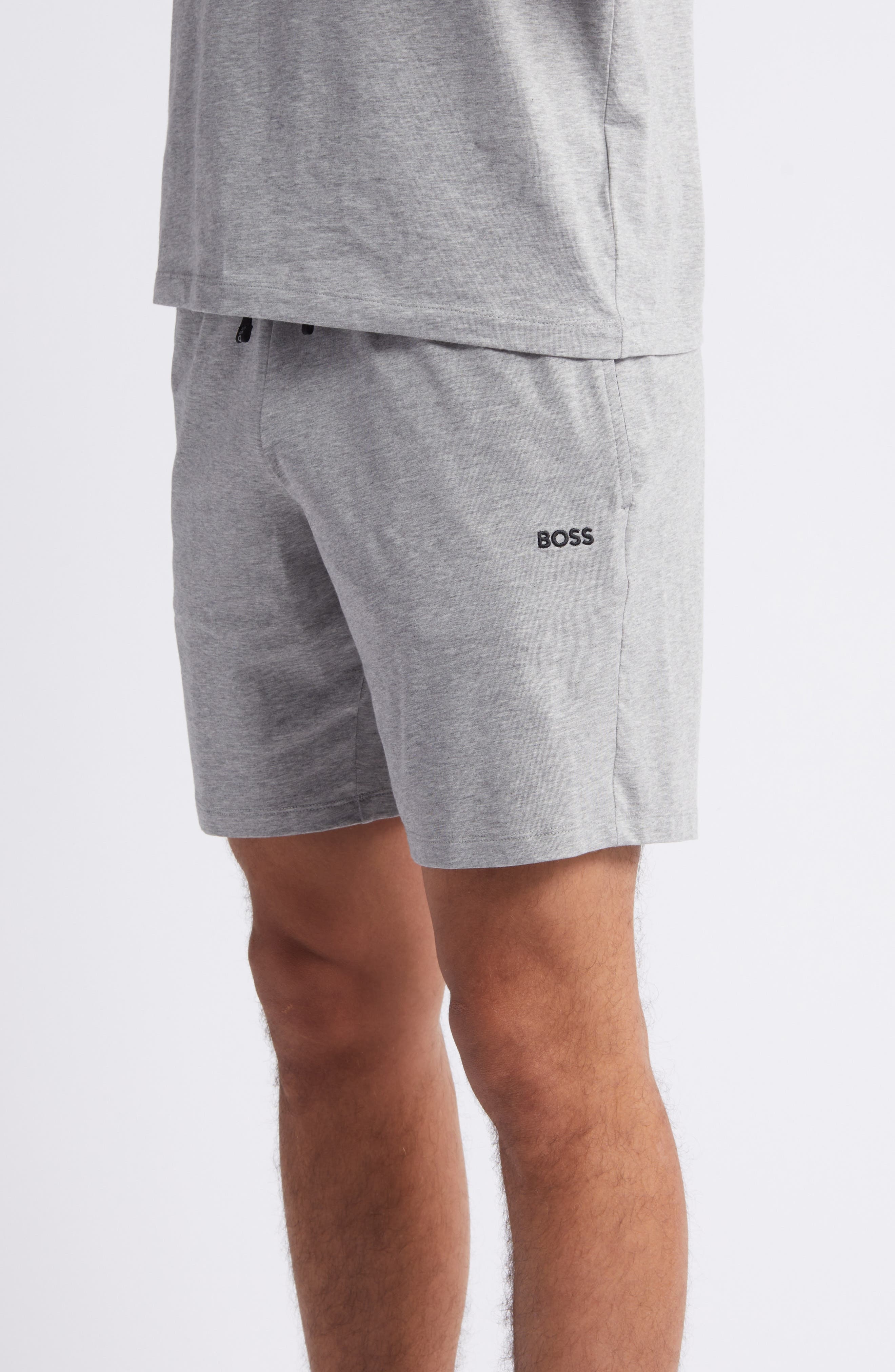 BOSS Mix Match Pajama Shorts in Medium Grey at Nordstrom - 3