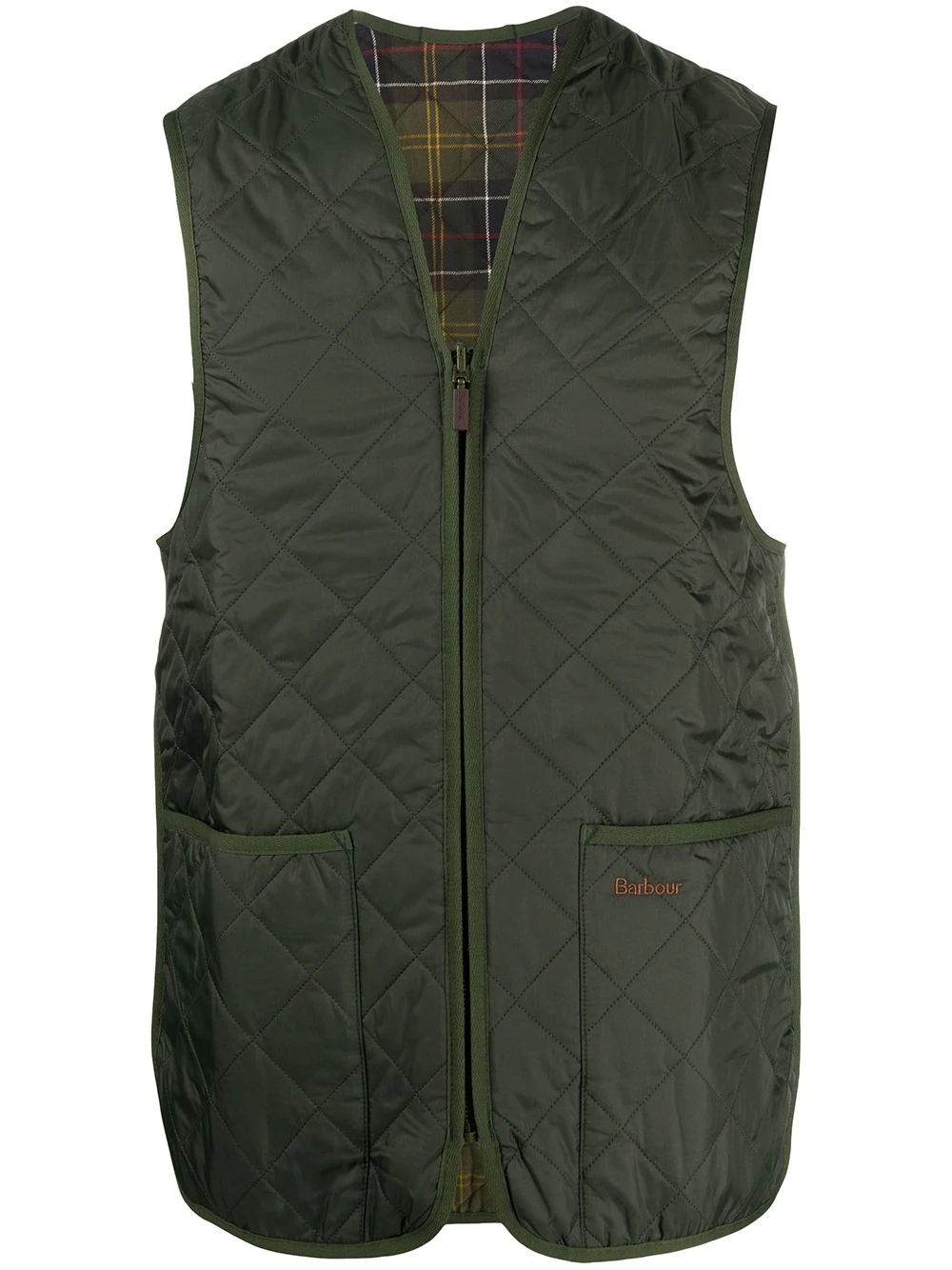 quilted reversible gilet - 1