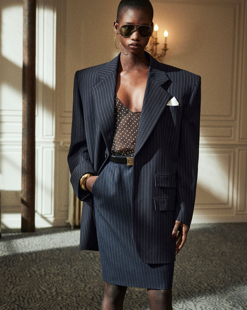 SAINT LAURENT sheer tank top in silk muslin outlook