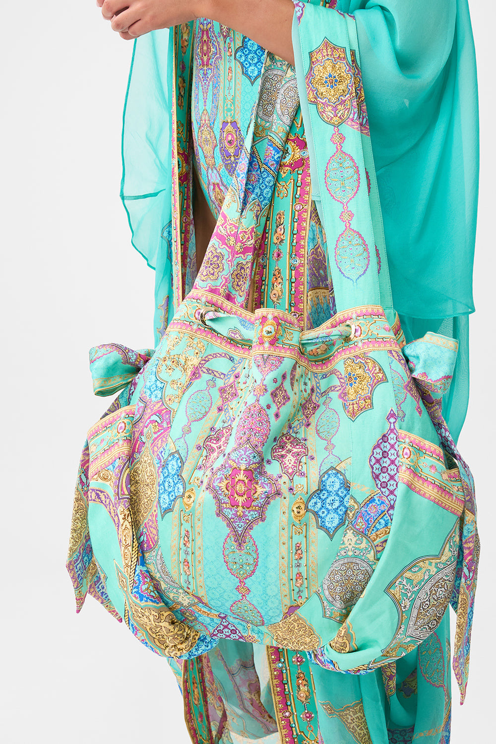 DRAWSTRING BOW BEACH BAG THE CONCUBINES CORRIDOR - 5