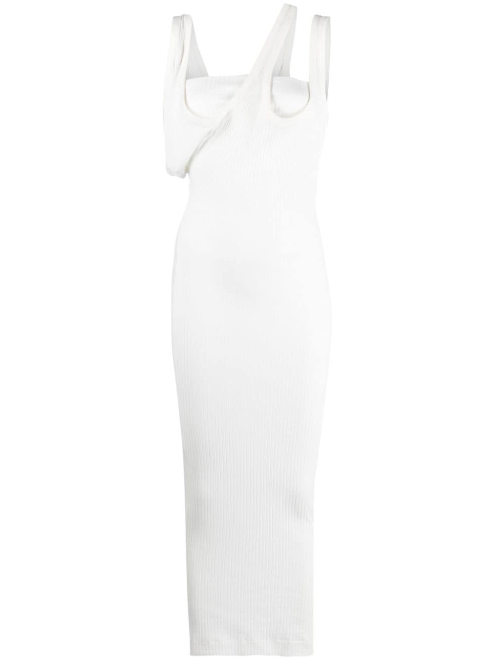 Ribbed jersey midi dress - runway - 1