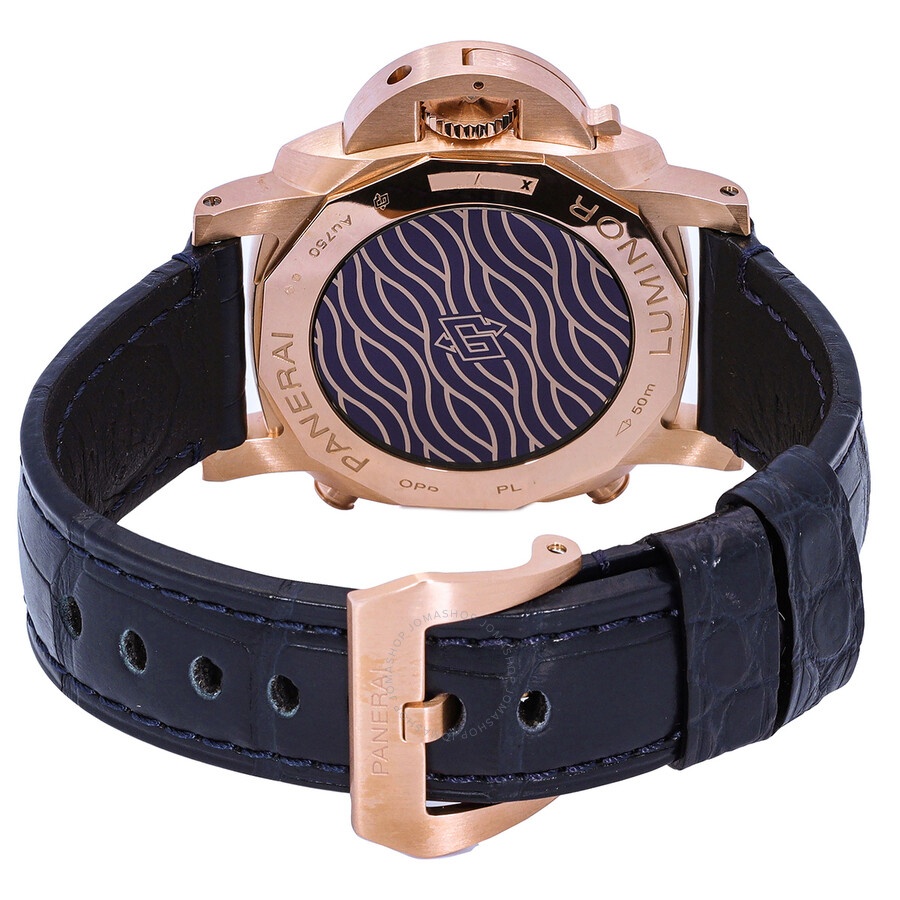 Panerai Luminor Chrono Goldtech™ Blu Notte Hand Wind Blue Dial Men's Watch PAM01111 - 3