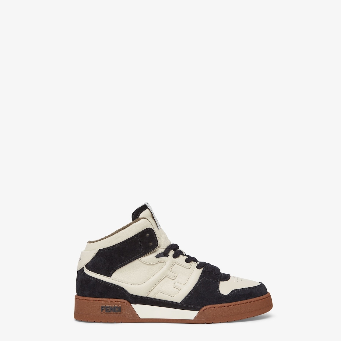 Black leather high-tops - 1