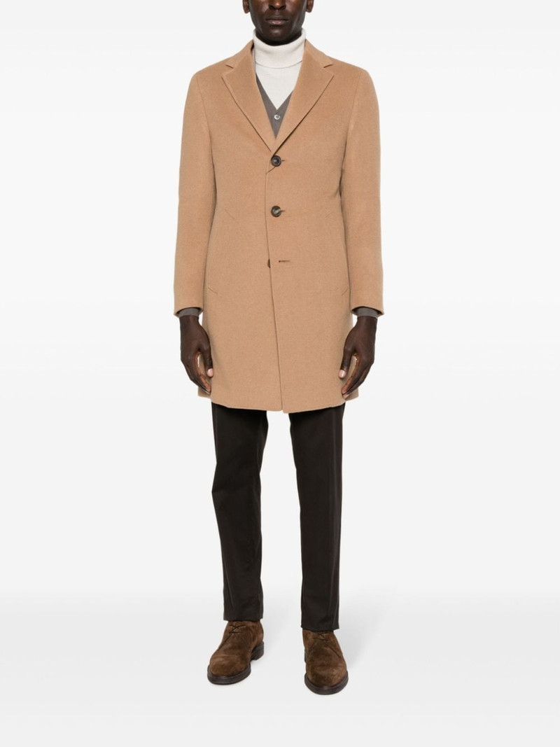 Canali notched-lapels single-breasted coat outlook