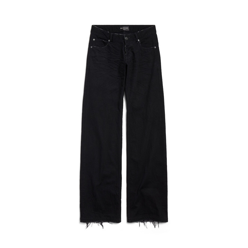 Women's Fitted Low-waist Pants in Black 1