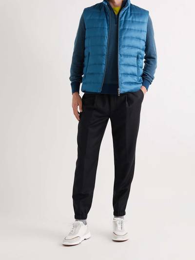 Loro Piana Tapered Wool and Cashmere-Blend Drawstring Trousers outlook