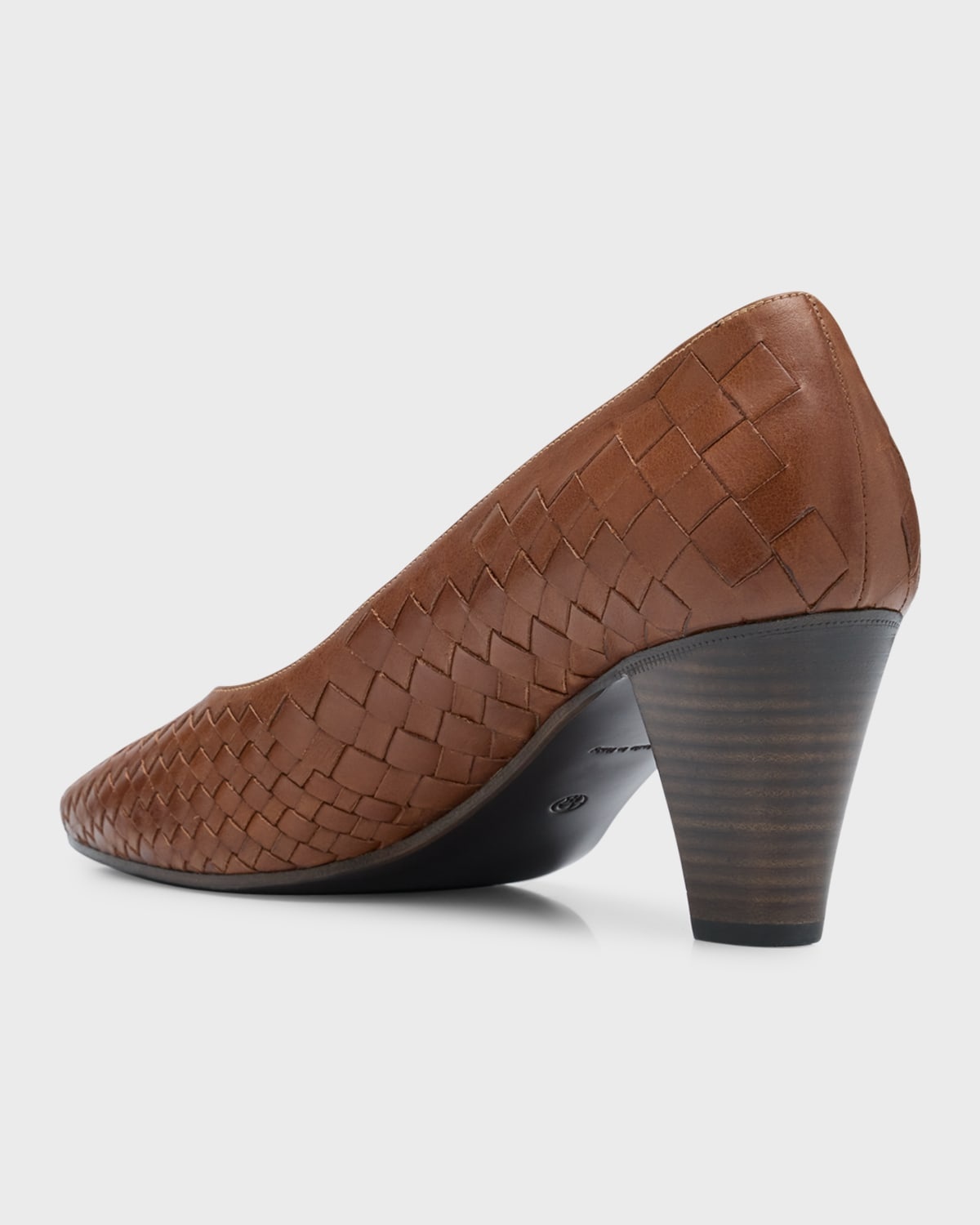 Charlotte Woven Leather Pumps - 3